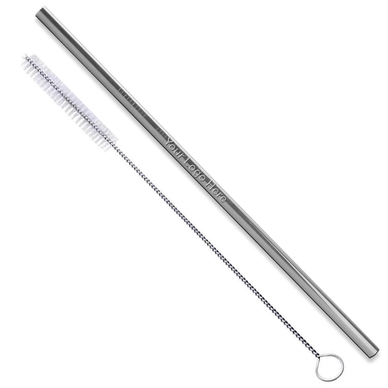Custom Silver Stainless Steel Straw