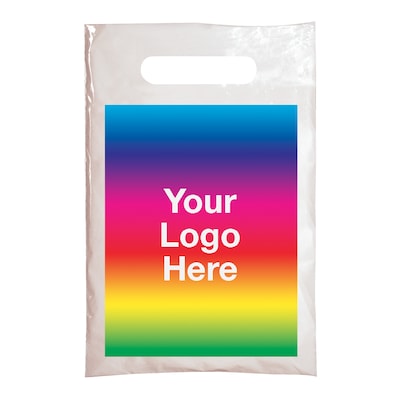 Custom Full Color 2 Mil Plastic Supply Bag; 9x6, (QL45412)