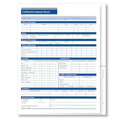 ComplyRight™ Confidential Employee Records Folder, Expanded, Pack of 25 (A0175)