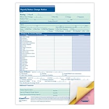 ComplyRight 3-Part Payroll Status Change Notice, Pack of 50 (A2168)