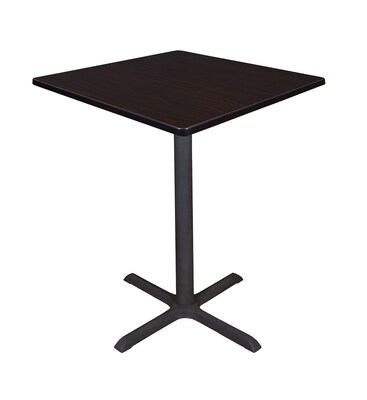 Regency Cain 36 Square Cafe Table- Mocha Walnut