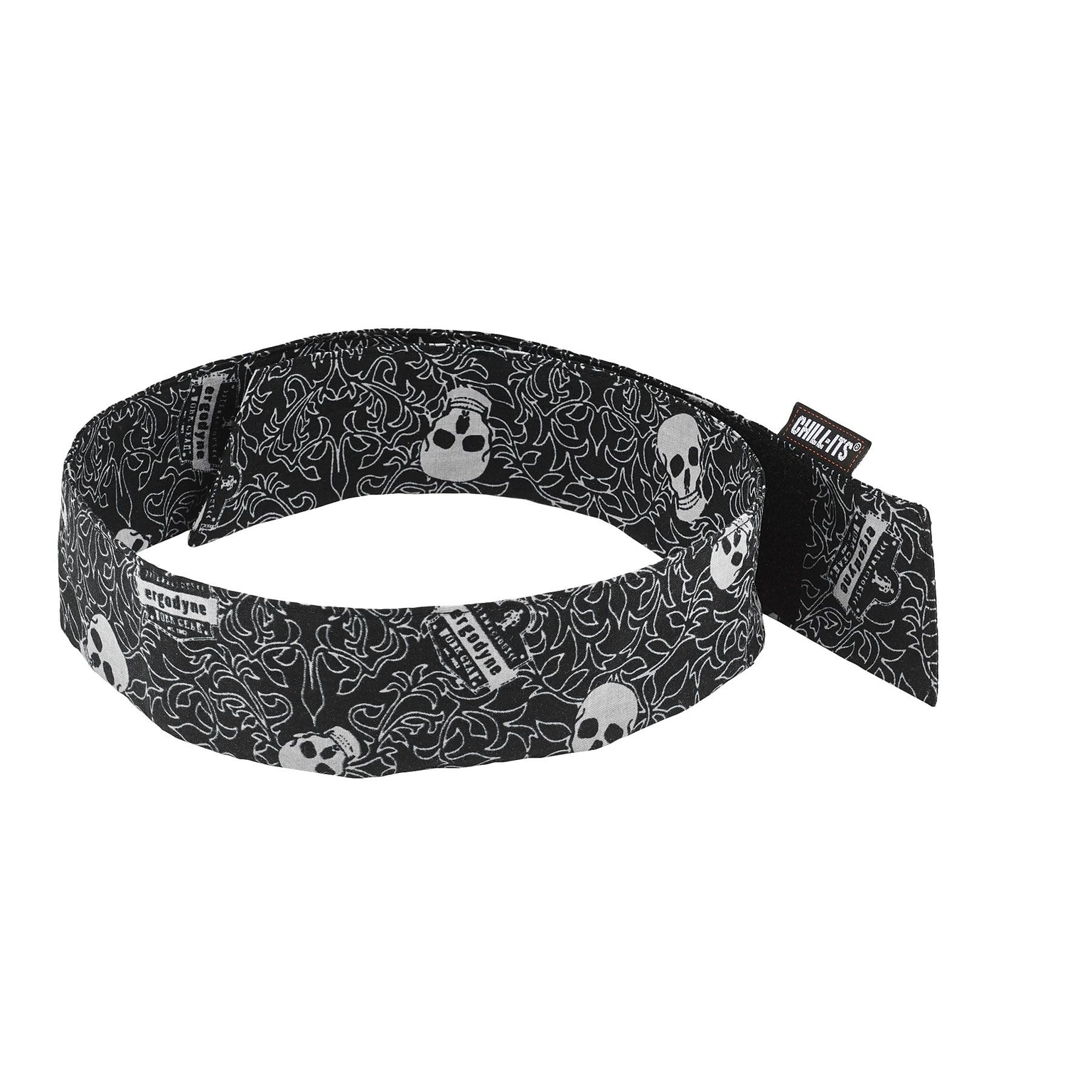 Ergodyne® Chill-Its 6705 Evaporative Cooling Bandana - H & L, Skulls, (12349)