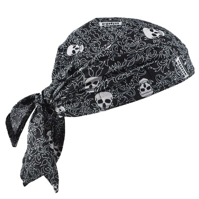 Ergodyne® Chill-Its 6710 Evaporative Cooling Triangle Hat, Skulls, (12359)