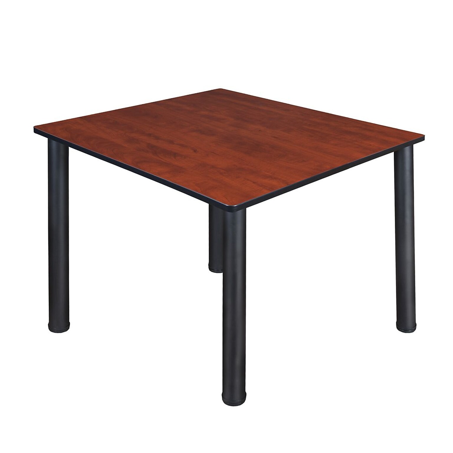 Regency Kee Breakroom Table, 48W, Cherry/Black (TB4848CHBPBK)