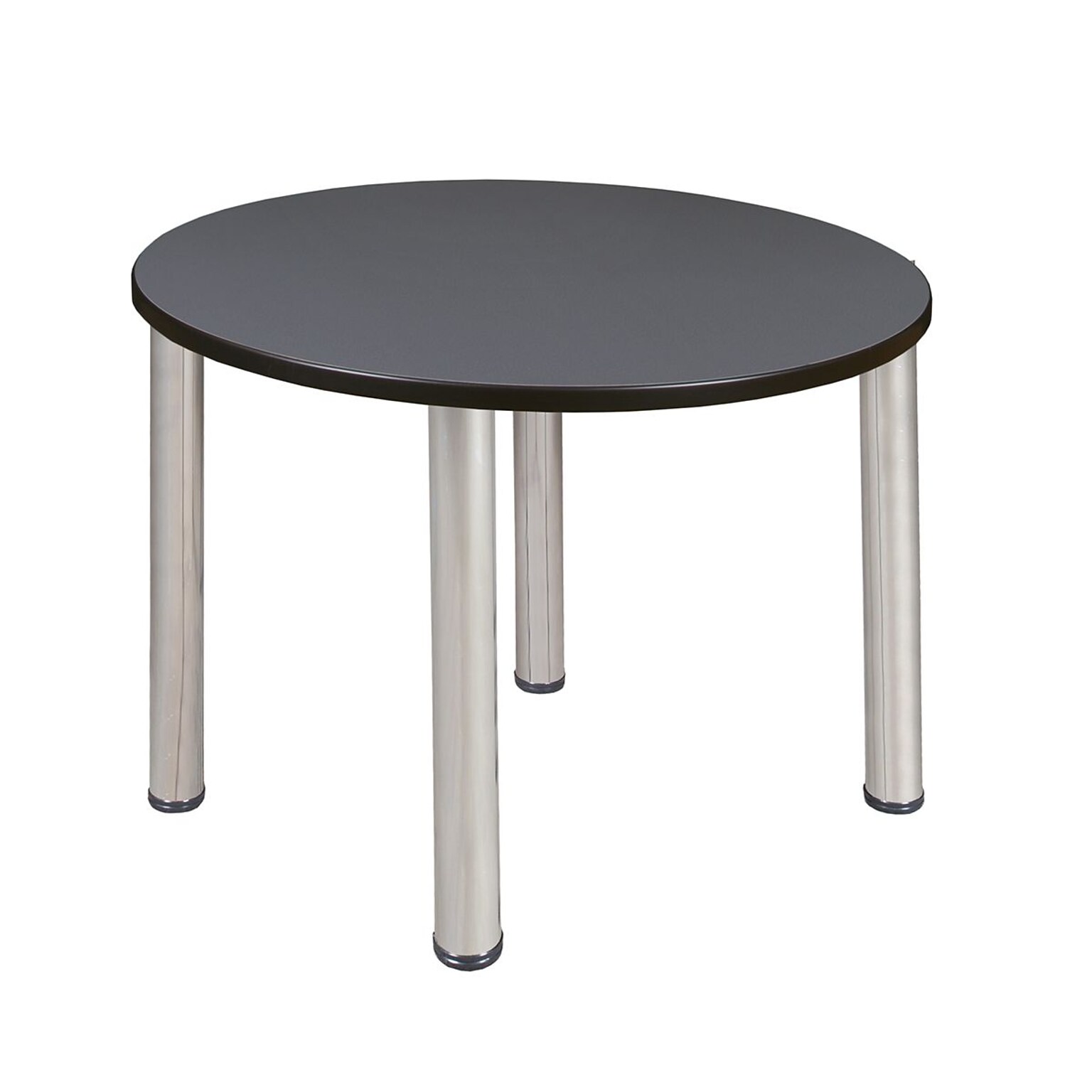 Regency Kee 36 Round Breakroom Table- Grey/ Chrome