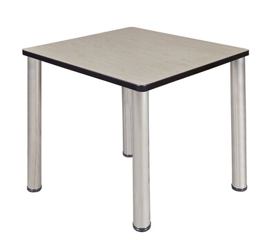 Regency Kee 30 Square Breakroom Table- Maple/ Chrome