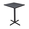 Regency Cain 30 Square Cafe Table- Grey