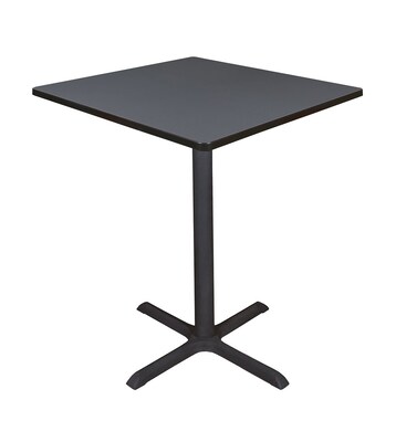 Regency Cain 36 Square Cafe Table- Grey