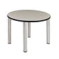 Regency Kee 42" Round Breakroom Table- Maple/ Chrome