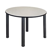 Regency Kee Breakroom Table, 48W, Maple/Black (TB48RNDPLBPBK)