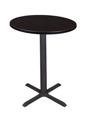 Regency Cain 30 Round Cafe Table- Mocha Walnut