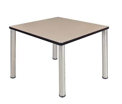 Regency Kee 36 Square Breakroom Table- Beige/ Chrome