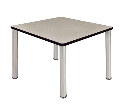 Regency Kee 36 Square Breakroom Table- Maple/ Chrome
