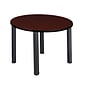 Regency Kee Breakroom Table, 36"W, Mahogany/Black (TB36RNDMHBPBK)