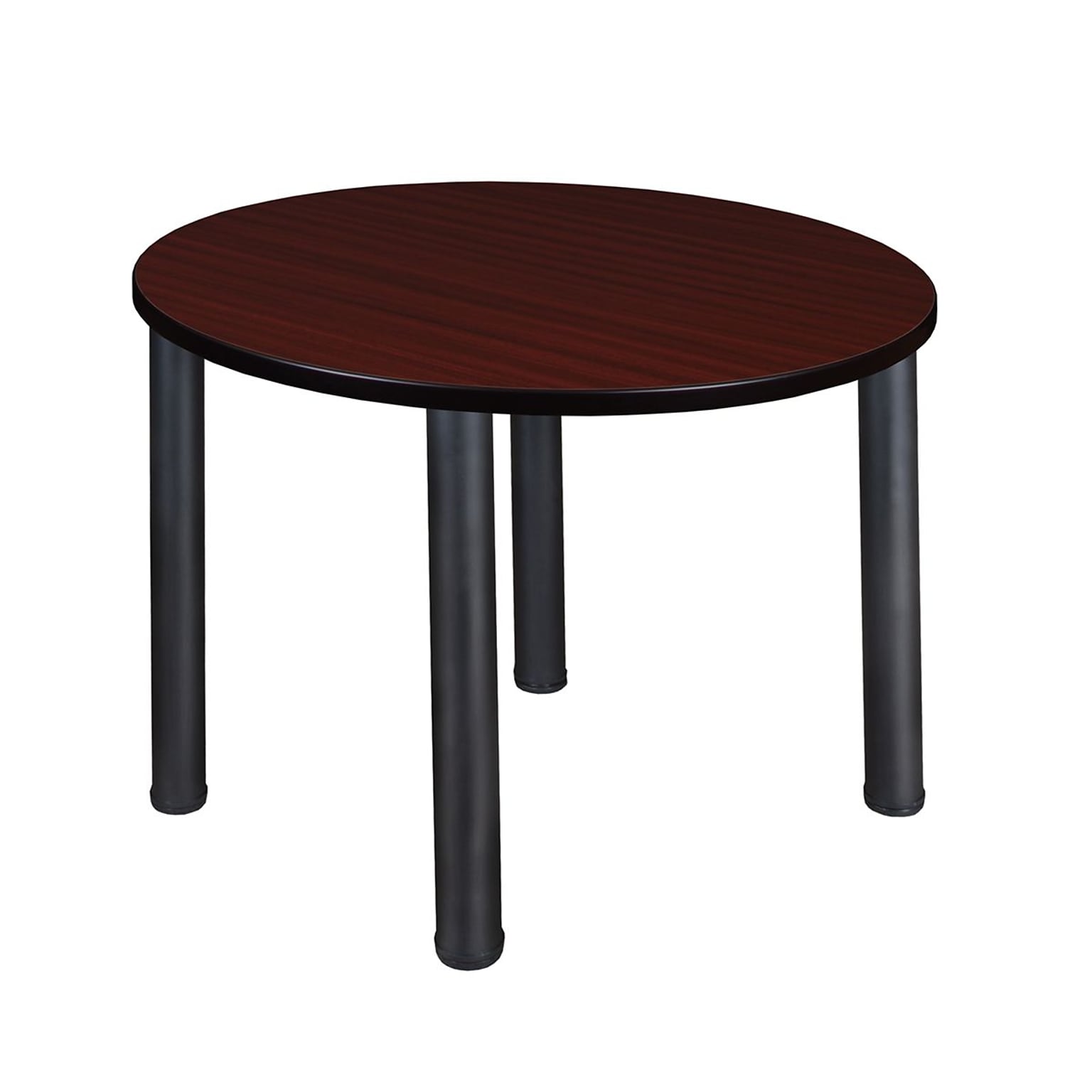 Regency Kee Breakroom Table, 36W, Mahogany/Black (TB36RNDMHBPBK)