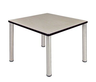 Regency Kee 42 Square Breakroom Table- Maple/ Chrome