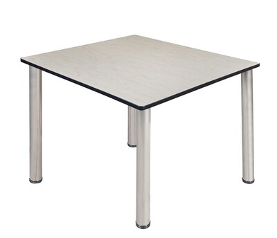 Regency Kee 48 Square Breakroom Table- Maple/ Chrome