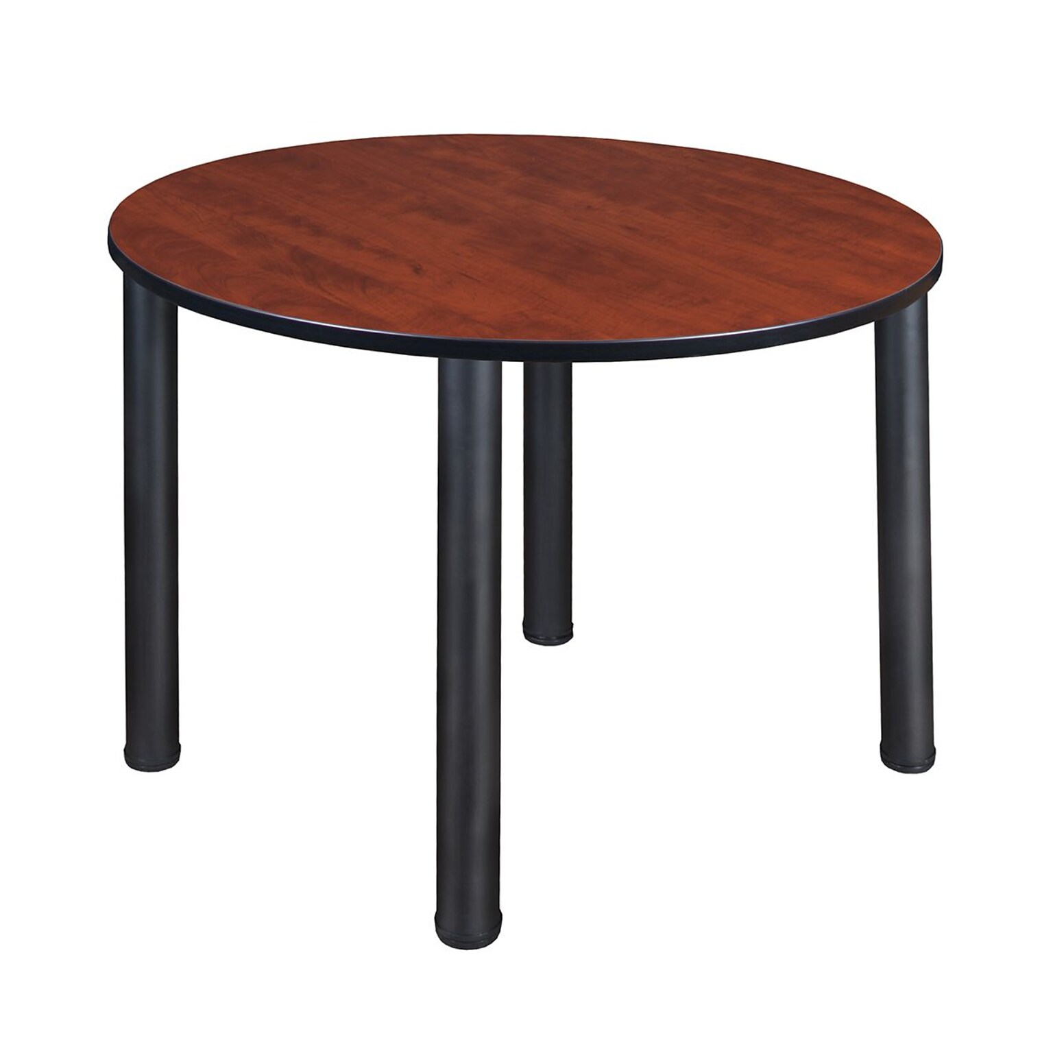 Regency Kee 48 Round Breakroom Table- Cherry/ Black