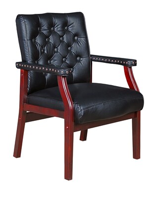 Regency Ivy Wood Accent Chair, Black (9075BK)