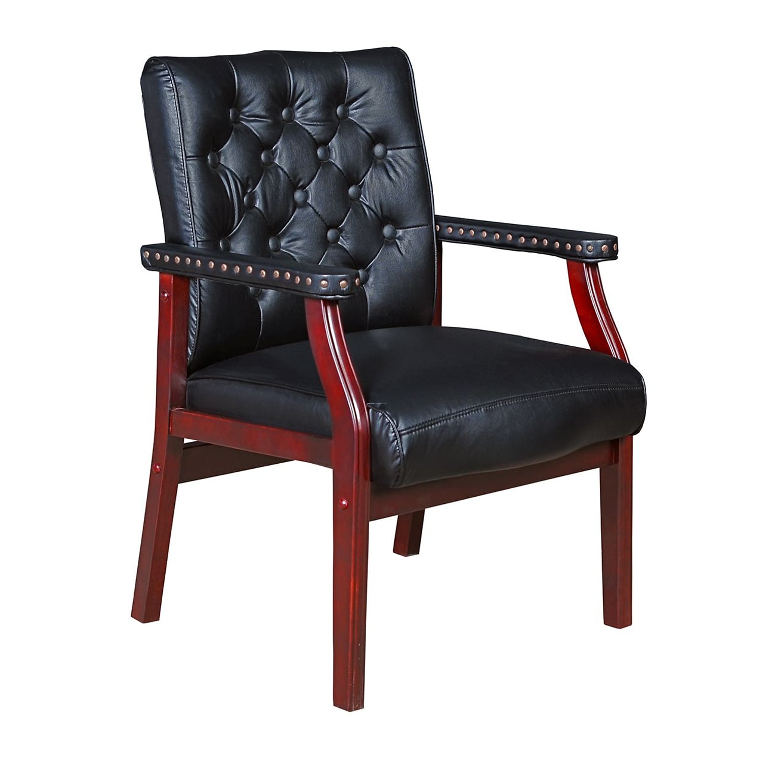 Regency Ivy Wood Accent Chair, Black (9075BK)