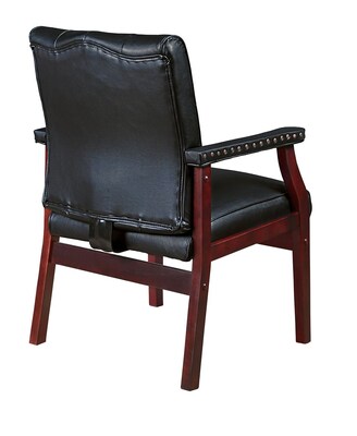 Regency Ivy Wood Accent Chair, Black (9075BK)
