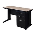 Regency Fusion 48 x 24 Single Pedestal Desk- Beige
