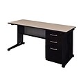 Regency Fusion 66 x 30 Single Pedestal Desk- Beige
