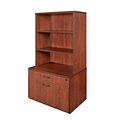 Regency Sandia 20 Box File Lateral with 35 Open Hutch featuring Lockdowel Assembly- Cherry