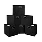 Niche Cubo 29.93 Qt. Foldable Fabric Storage Bins, Black, 6/Pack (HTOTE6PKBK)