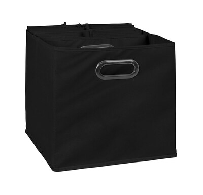 Niche Cubo 29.93 Qt. Foldable Fabric Storage Bins, Black, 6/Pack (HTOTE6PKBK)