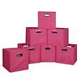 Niche Cubo Set of 12 Foldable Fabric Storage Bins- Pink
