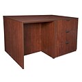 Regency Legacy Stand Up 2 Lateral File/ Storage Cabinet/ Desk Quad- Cherry