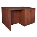 Regency Legacy Stand Up 2 Desk/ Storage Cabinet/ Lateral File Quad- Cherry