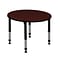 Regency Kee Adjustable 36 Round Activity Table, Height Adjustable, Mahogany (TB36RNDMHAPBK)