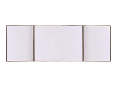 Ghent VisuALL PC Cabinet Melamine Dry-Erase Whiteboard, Aluminum Frame, 6 x 2 (41300)