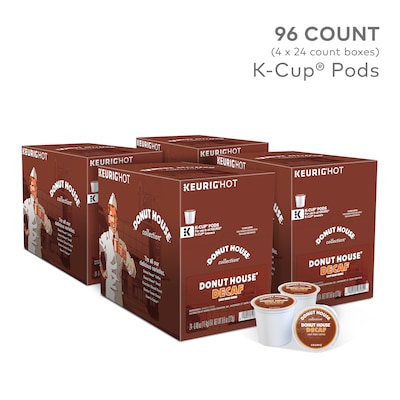 Donut House Decaf Coffee, Keurig® K-Cup® Pods, Light Roast, 96/Carton (7534)