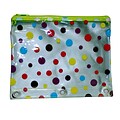 Multi- Color Polka Dots Binder Pencil Pouch, 9.5 x 7.5, 12pc Value Pack