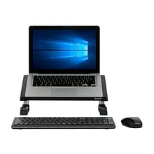 Allsop Redmond 14.75W x 11.25D Steel Laptop Stand, Black/Silver (30498)