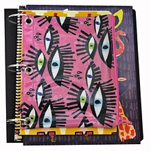 Bouffants & Broken Hearts Binder Pencil Pouch , 4 Assorted Designs, 9.5 x 7.5, 8pc Value Pack