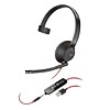 Plantronics Blackwire 5210 USB-A/3.5mm Wired Noise Cancelling Mono On Ear Computer Headset, Black (2