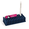 Poppin Softie Grip Silicone Grass, Pen Holder, Navy, 6 Pack (106301)