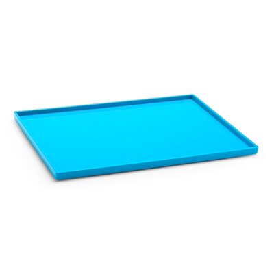 Poppin Pool Blue Large Slim Tray, 4 Pack (106310)