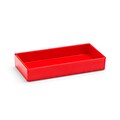 Poppin Accessory Tray, Red, Small, 6 Pack (106324)