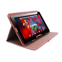 LINSAY F10 Series 10.1 Tablet, WiFi, 2GB RAM, 64GB Storage, Android 13, Black w/Brown Case (F10XIPS