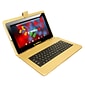 LINSAY F10 Series 10.1" Tablet, WiFi, 2GB RAM, 64GB Storage, Android 13, Black w/Golden Keyboard (F10XIPSBDG)
