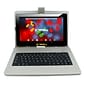 LINSAY F10 Series 10.1 Tablet, WiFi, 2GB RAM, 32GB Storage, Android 12, Black w/Silver Keyboard (F1