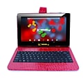 LINSAY F10 Series 10.1 Tablet, WiFi, 2GB RAM, 64GB , Android 13, Black w/Red Crocodile Keyboard (F1