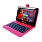 LINSAY F10 Series 10.1" Tablet, WiFi, 2GB RAM, 64GB , Android 13, Black w/Red Crocodile Keyboard (F10XIPSBKCOREDW)