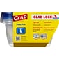 Glad Deep Dish Containers, 64 Oz., 3 Containers/Pack, 2 Packs/Carton (70045)