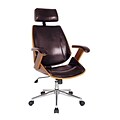 Boraam 97916 Lucas Upholstered Desk Chair, Black
